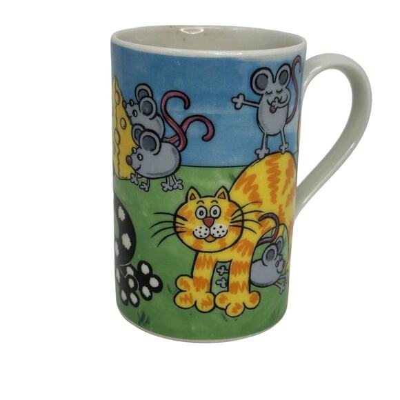 Dunoon Stoneware “ Cat and Mouse Game” Design by Jane Brookshaw - Picture 1 of 6